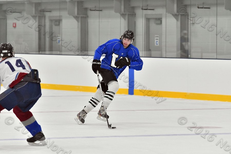 Wheaton College Men\'s Ice Hockey vs Middlesex Community College. - Photo By: KEITH NORDSTROM